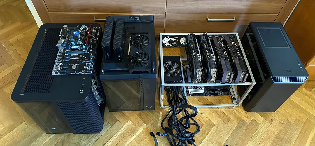 typical milk-crate rig, image from r/LocalLlama