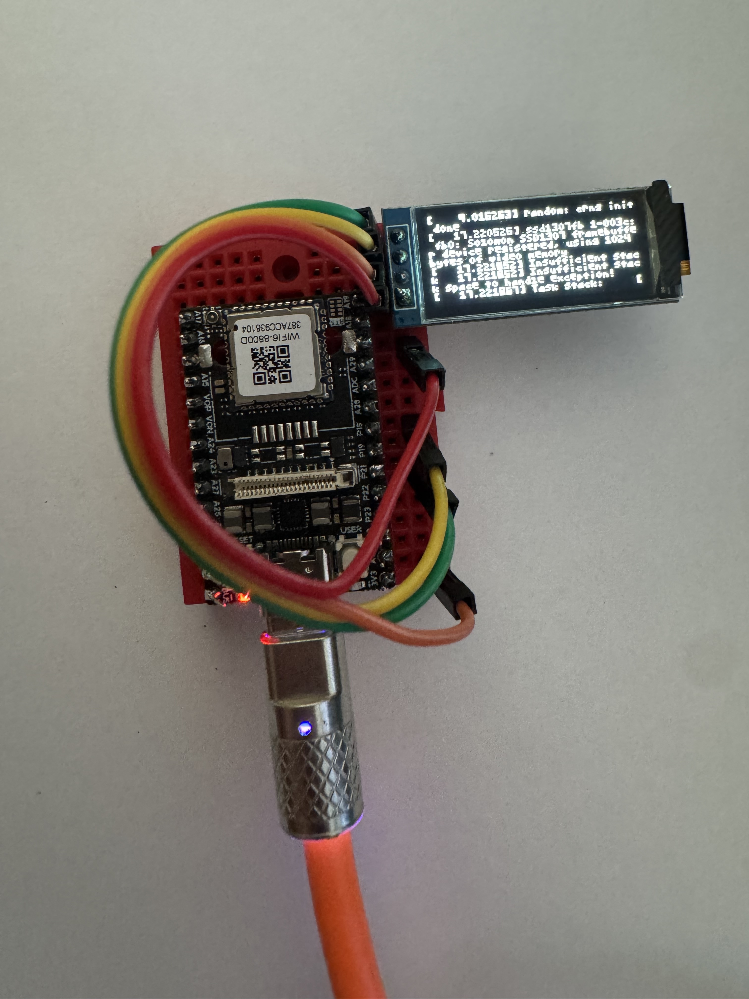 SG2002 RISC-V board booting mainline Linux over a debug cable